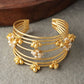 Mominos Fashion Johar Kamal Matt Golden Ghungroo Bracelet