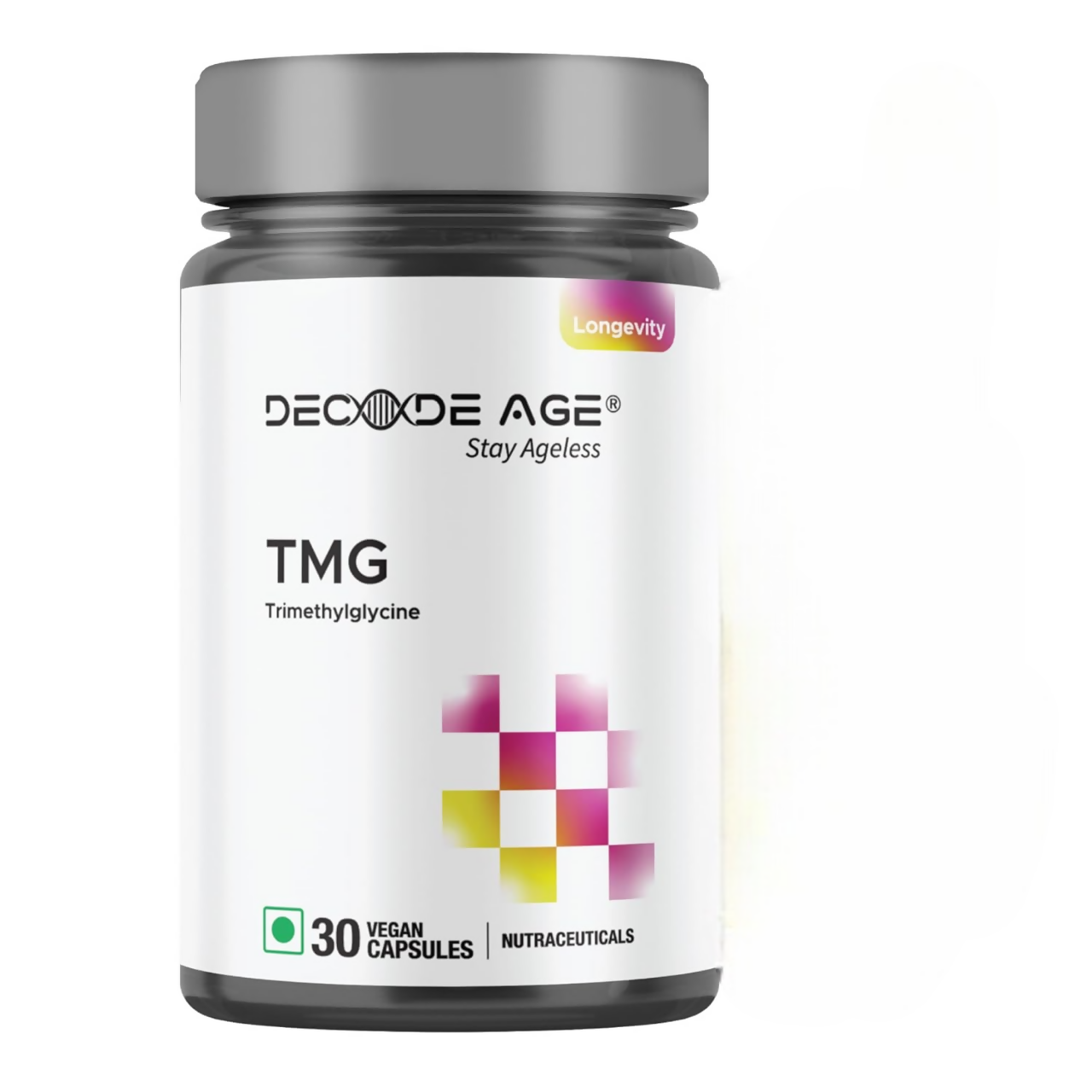 Decode Age TMG 98% Pure Trimethylglycine (TMG) Supplements Capsules - Swadesiicart