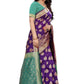 Vamika Banarasi Jacquard Weaving Purple Saree (Dangal Purple) | Swadesiicart