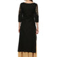 Ahalyaa Black Chanderi Gold Print Kurta | Swadesiicart