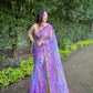 Vamsee Bavari Purple Organza Saree - Swadesiicart