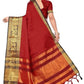 Vamika Banarasi Cotton Silk Weaving Red Saree (DOCTOR MOR RED) | Swadesiicart