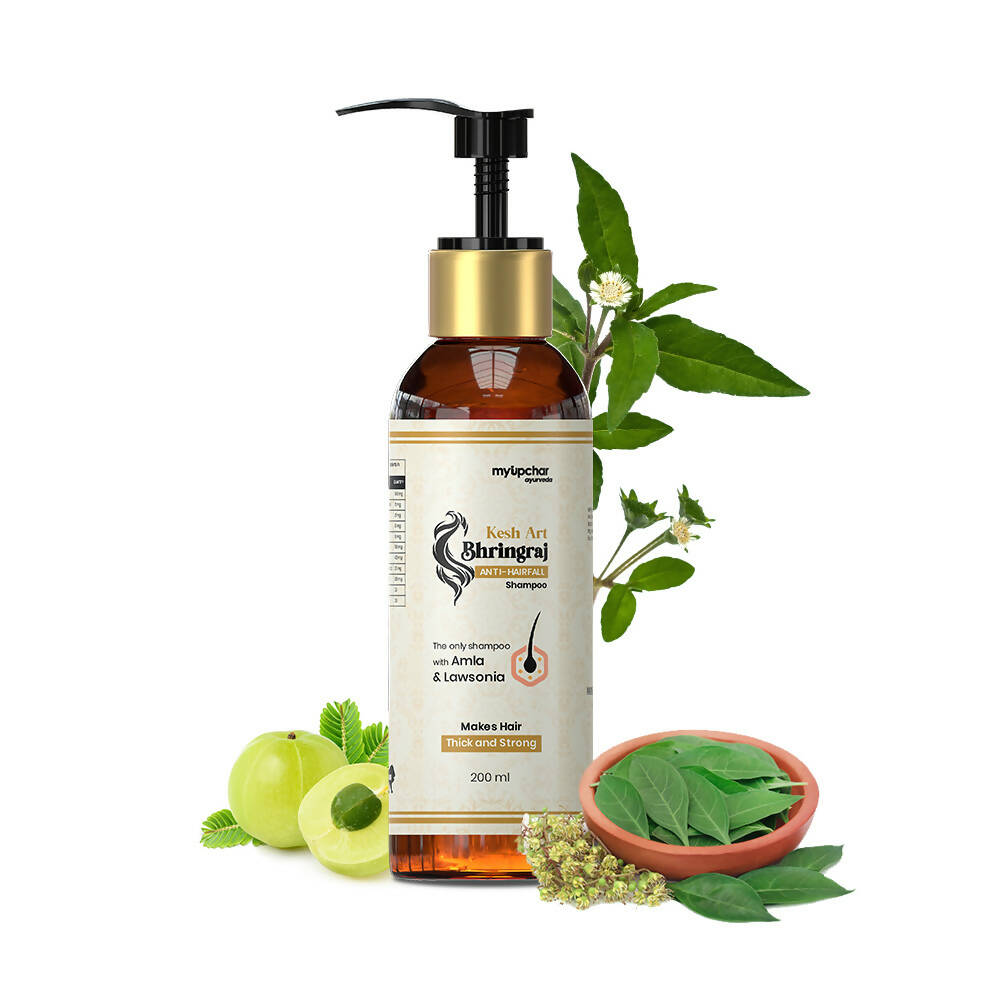 myUpchar Ayurveda KeshArt Bhringraj Anti-Hairfall Shampoo | Swadesiicart