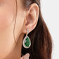 Nuyug 22K Gold Plated Fern Radiance Contemporary Drop Earrings | Swadesiicart