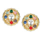 Multi Kundan Studs- Ruby Raang | Swadesiicart