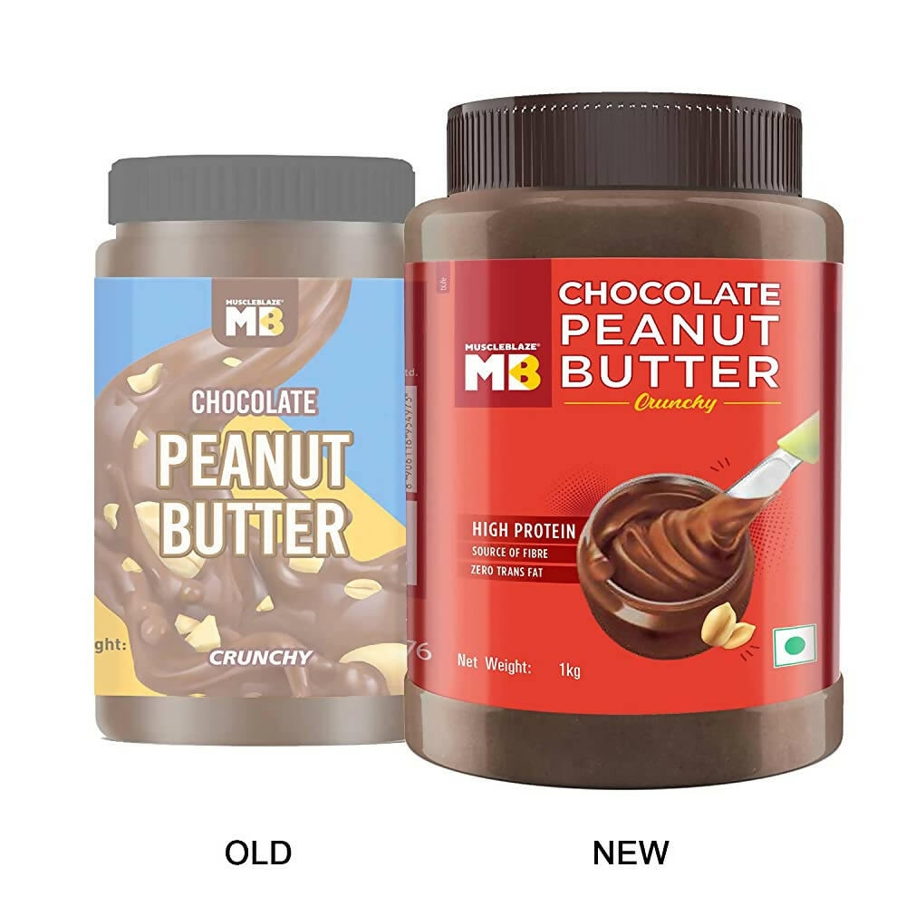 MuscleBlaze Chocolate Peanut Butter-Crunchy - Swadesiicart