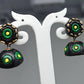 Terracotta Small Jhumkas With Studs-Black