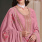 Anaita Pink Embroidered Work Silk Stitched Anarkali Suit