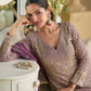 Anaita Lavender Heavy Georgette Stitched Suit with Sequence & Diamond work