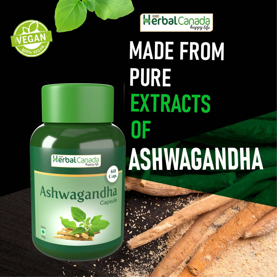 Herbal Canada Ashwagandha Capsules - Swadesiicart