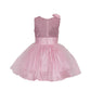Asmaani Baby Girl's Pink Color Satin Knee Length Frock (AS-DRESS-22030)