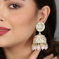 Meenakari Pink Jhumka Earrings By House of Ree - Swadesiicart