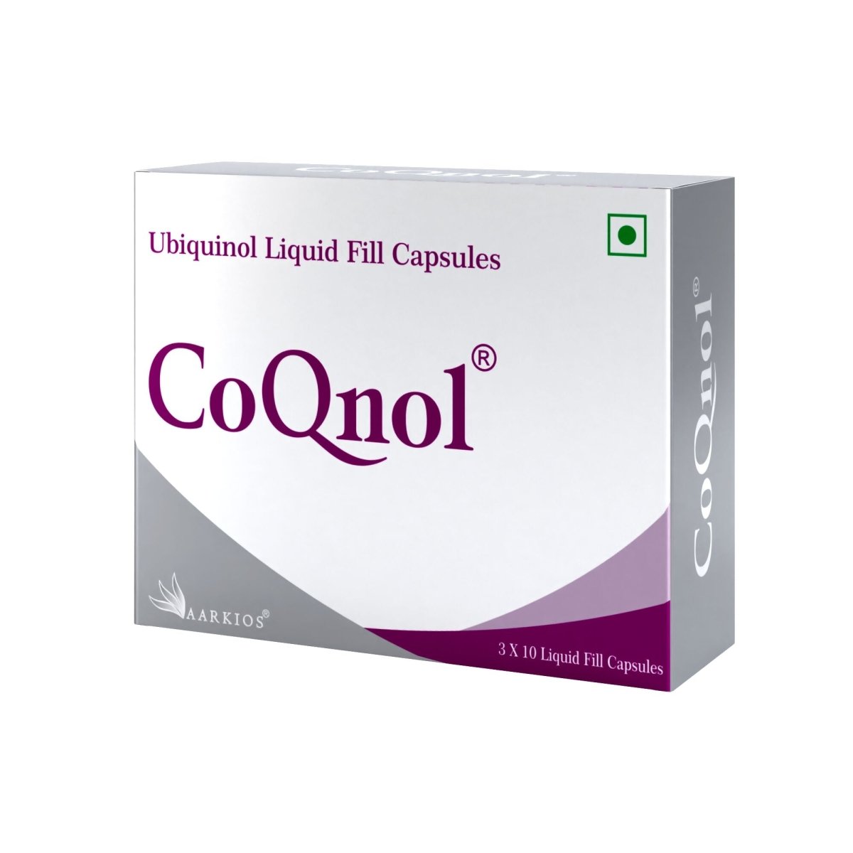 Aarkios CoQnol Ubiquinol 100 mg Capsules | Swadesiicart