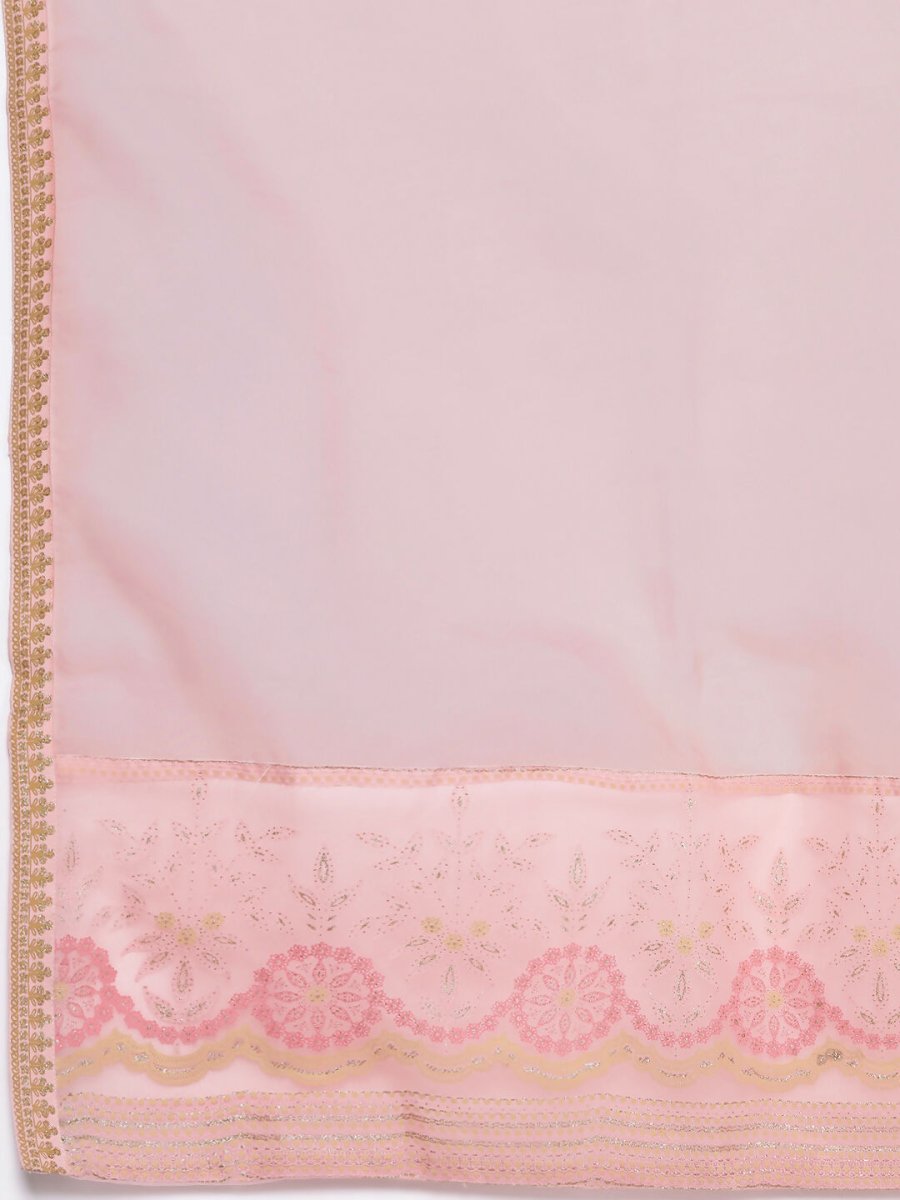 Ahalyaa Women's Traditional wear Kurta Set - Pink | Swadesiicart