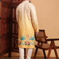 Yellow Cotton Printed Chikankari Embroidery Work Kurta - Mahotsav | Swadesiicart