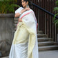 Beatitude White Tissue Silk Saree