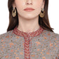 NOZ2TOZ Women's Grey Kurta & Palazzo With Dupatta- (3pcs set) - Swadesiicart