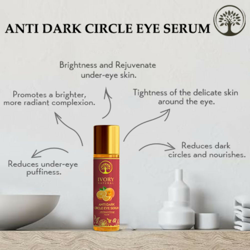 Ivory Natural Dark Circle Eye Serum For Dark Eye Circles, Under-Eye Patches, Swollen Eyes | Swadesiicart
