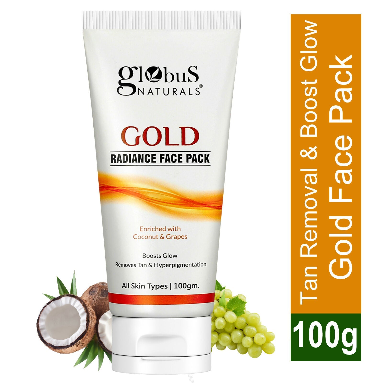 Globus Naturals Gold Radiance Anti Ageing & Brightening Face Pack | Swadesiicart