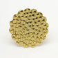 NVR Women Gold-Polished Circular Adjustable Finger Ring | Swadesiicart