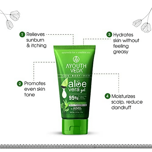 Ayouthveda Aloe Vera Face Gel - Swadesiicart