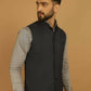Even Apparels Nehru Jacket With Welt Pockets - Blue | Swadesiicart