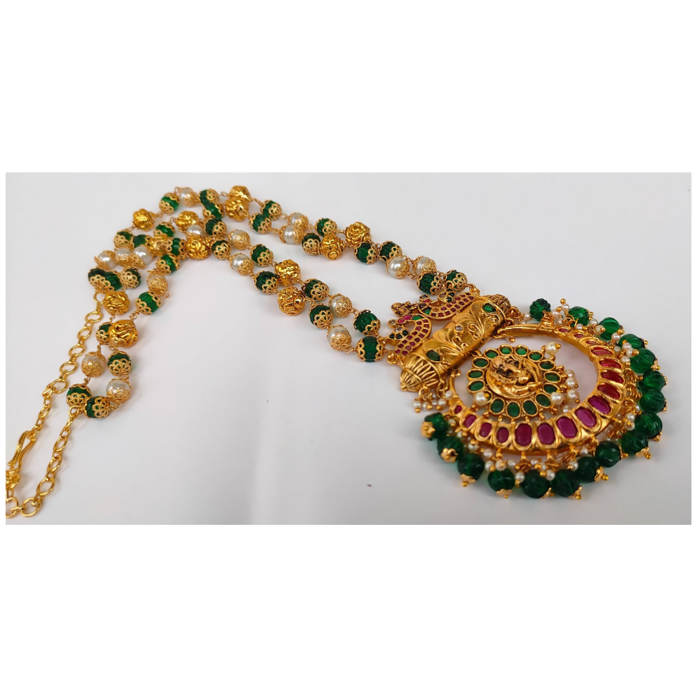 Beaded Ganesha Temple Necklace | Swadesiicart