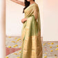 Joban Fashion Green Pure Banarasi Tissue Saree | Swadesiicart