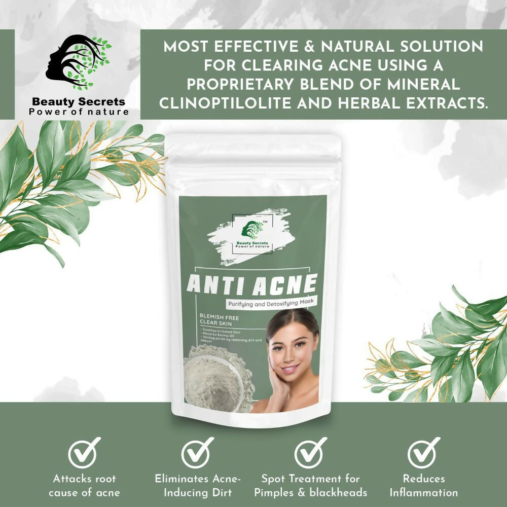 Beauty Secrets Anti Acne Face Mask - Swadesiicart