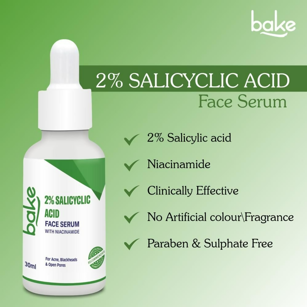 Bake 2% Salicylic Acid Face Serum With Niacinamide | Swadesiicart