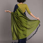 Suta Blue Green Colourblocked Cotton Blend Saree | Swadesiicart