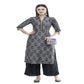 Lagi Women's Black Rayon Straight Printed Kurta & Palazzo (MRP102) | Swadesiicart