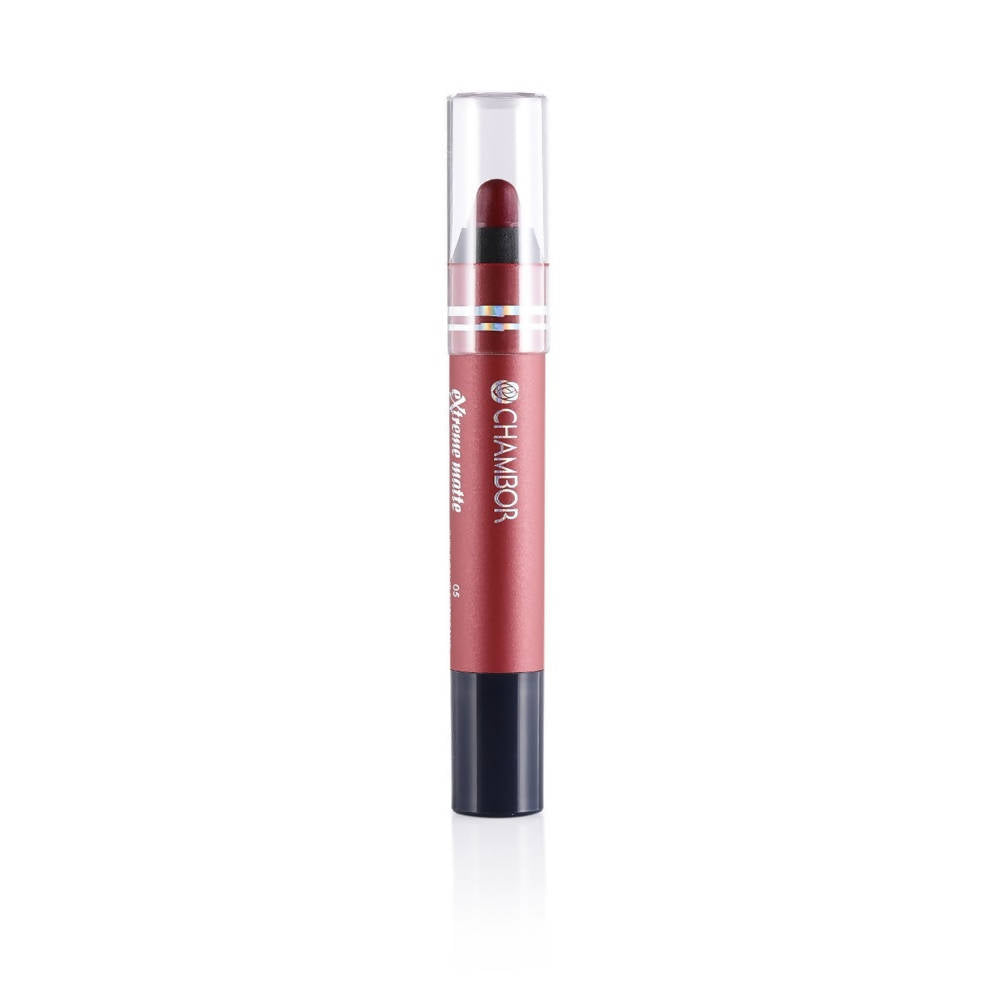 Chambor Indulgent Bordeaux 05 Extreme Matte Long Wear Lip Colour - Swadesiicart