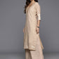 Ahalyaa Women's Traditional wear Kurta Set - Tan | Swadesiicart