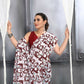 Aayaa Designer Printed Georgette Saree - Multi Color