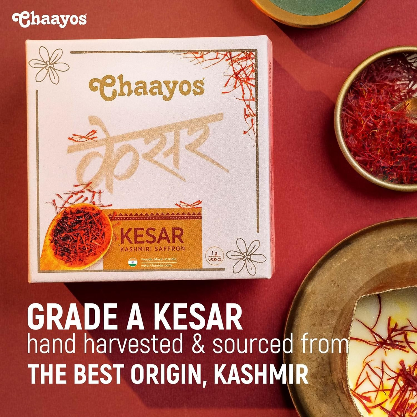Chaayos Kesar Kashmiri Saffron - Swadesiicart