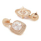 Rose Gold Earrings- Ruby Raang | Swadesiicart
