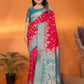 Joban Fashion Banarasi Hot Pink Woven Soft Silk Saree | Swadesiicart