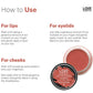 Love Earth Lip Tint & Cheek Tint Multipot-Got Your Back - Swadesiicart