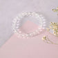 NVR Men & Women Transparent Beaded Elasticated Bracelet - Swadesiicart