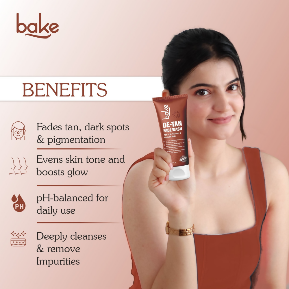 Bake De-Tan Coffee Face Wash with Kojic Acid | Swadesiicart