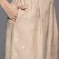 Ahalyaa Women's Traditional wear Kurta Set - Tan | Swadesiicart