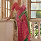 Vishnu Weaves Women's Pista Banarasi Silk Zari Woven Saree with Blouse - Swadesiicart