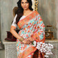 Shree Shyam Fashion Linen Cotton(Woven Work) Multicolour Saree