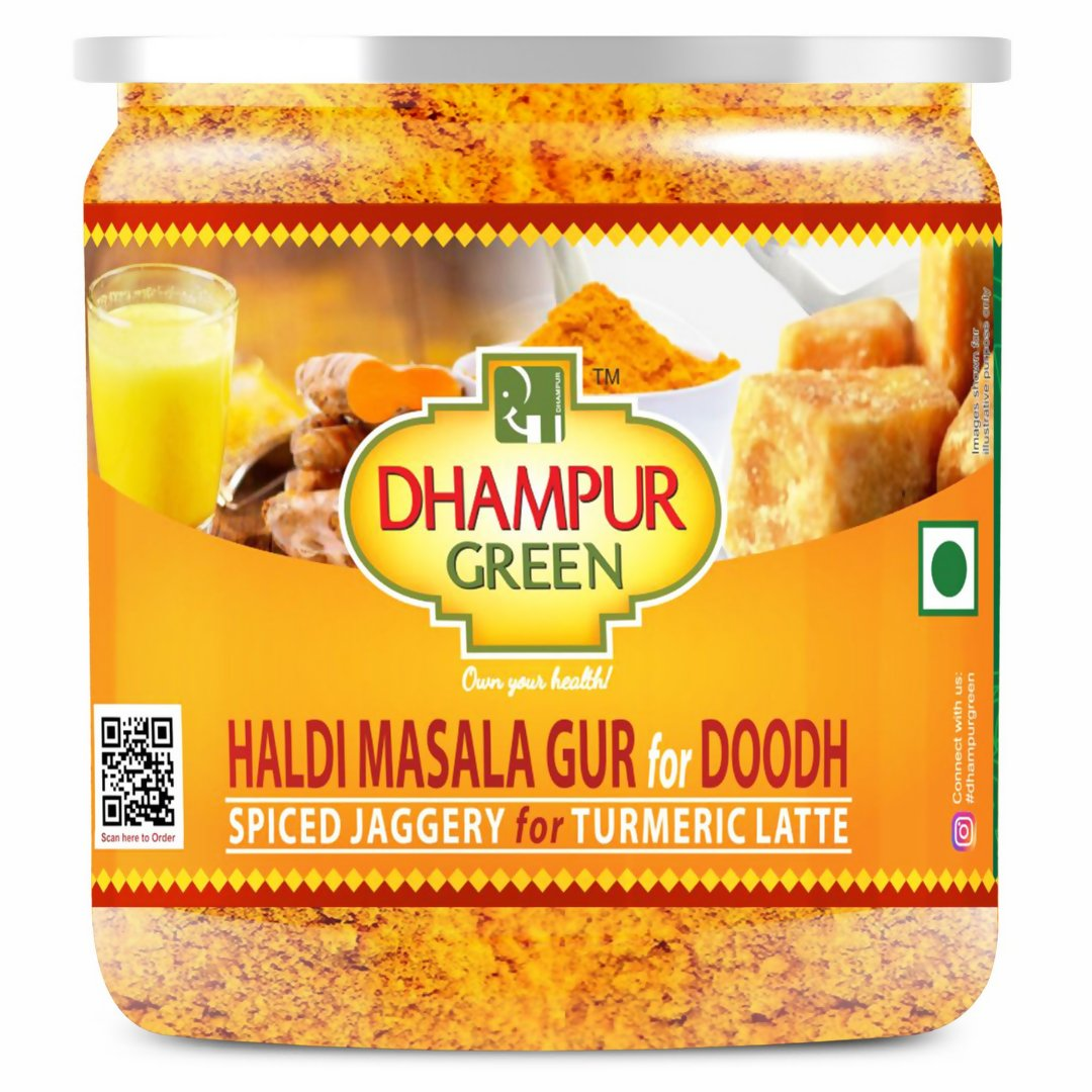 Dhampur Green Haldi Masala Gur for Doodh - Dhampur Green