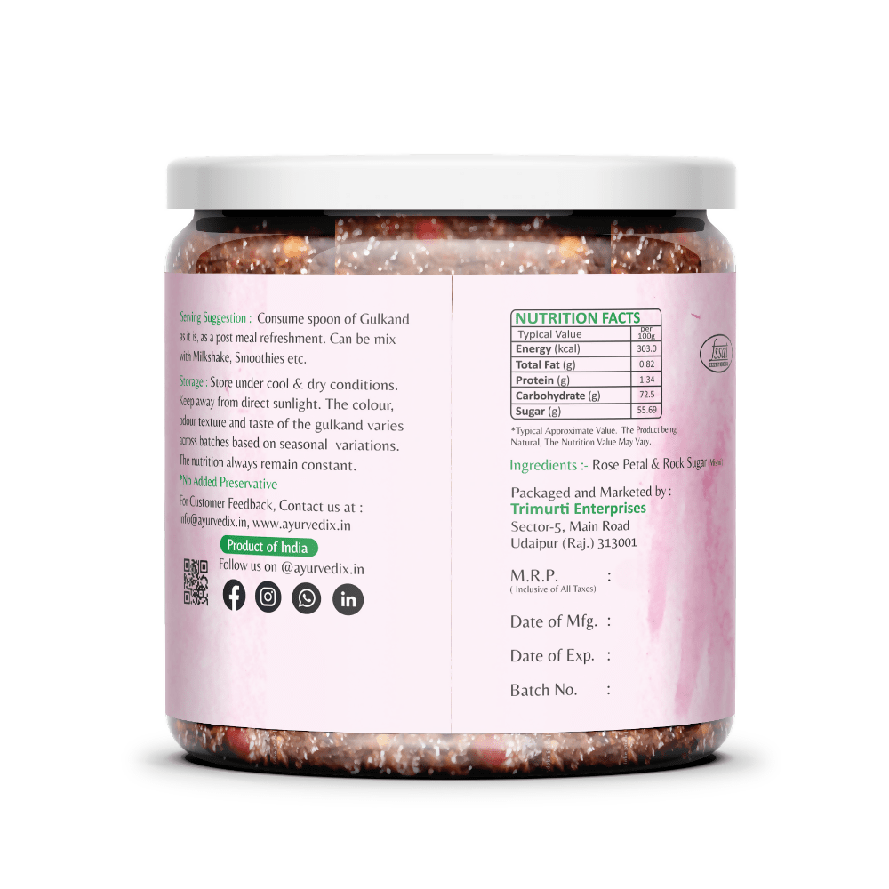 Ayurvedix Premium Gulkand (Rose Petal Jam) | Swadesiicart