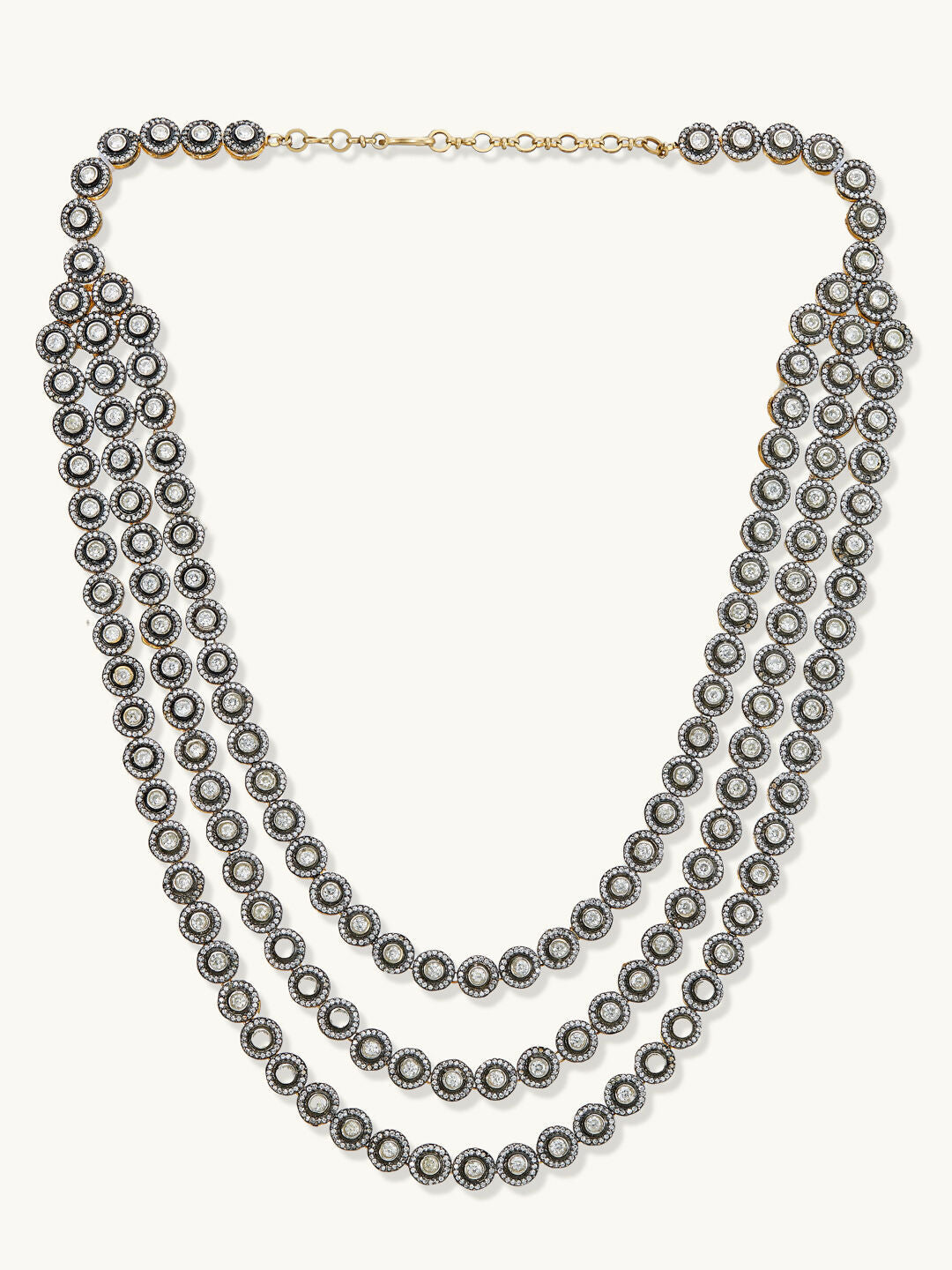 Nuyug 22k Gold Plated Multi-Layered Necklace | Swadesiicart