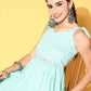 Ahalyaa Women Mint Green Pure Cotton Printed Tunic | Swadesiicart