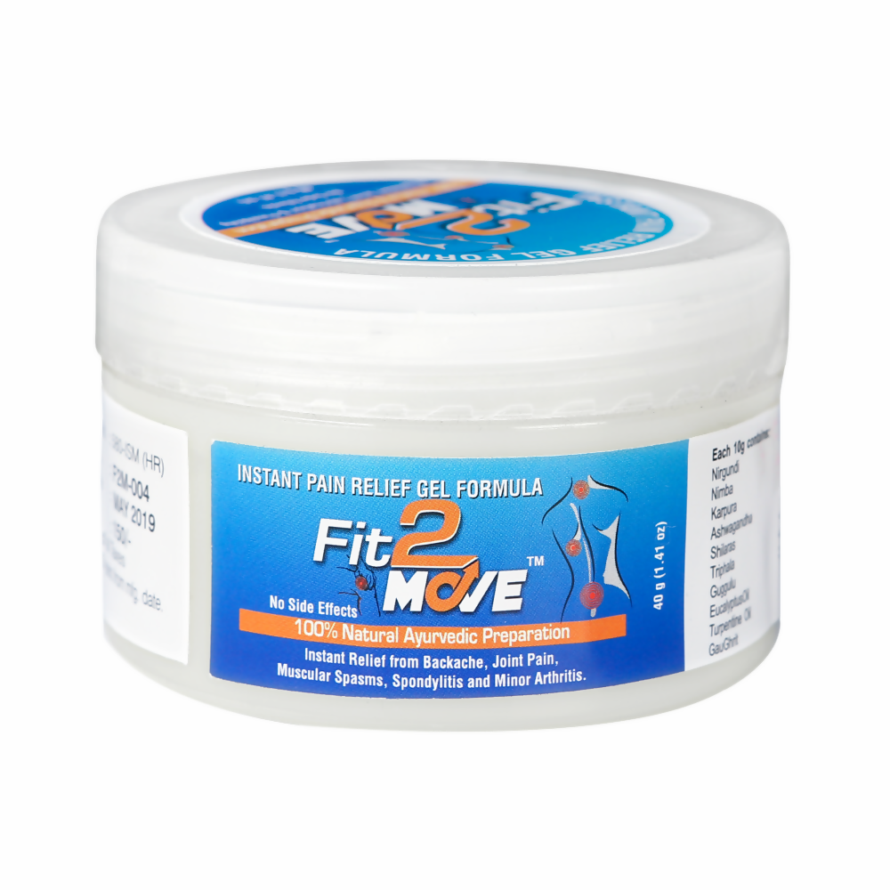 Satya Pharmaceuticals Ayurveda Fit-2 Move Instant Pain Relief Gel | Swadesiicart