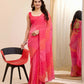 Gajri Georgette Designer Printed Ready To Wear Saree - Ibiza | Swadesiicart